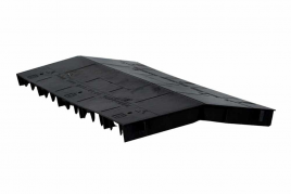 Коньковый аэратор "KraftBerg" 0,5м для мягкой кровли, сплошной черный