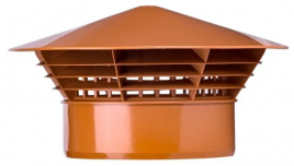 Зонт канализационный "KraftBerg" для труб 110 мм оранжевый