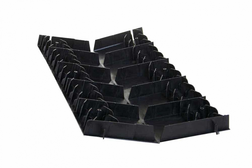 Коньковый аэратор "KraftBerg" 0,5м для мягкой кровли, сплошной черный фото 2