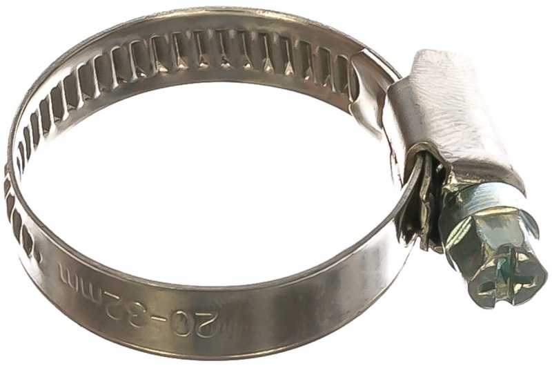 Хомут червячный "KraftBerg" 20-32 мм фото 1